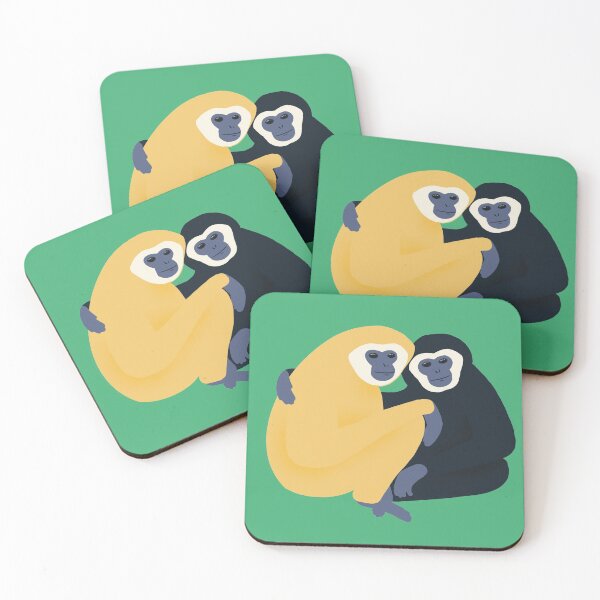 Item preview, Gibbon monkey friends designed and sold by DonatasSab.