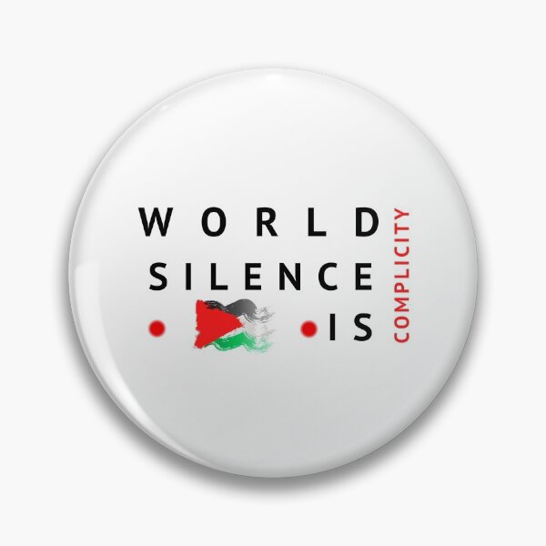 Item preview, world silence is complicity SAVE PALESTINE designed and sold by les3soleils.