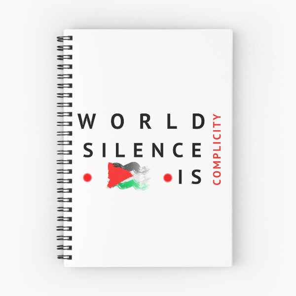 Item preview, world silence is complicity SAVE PALESTINE designed and sold by les3soleils.