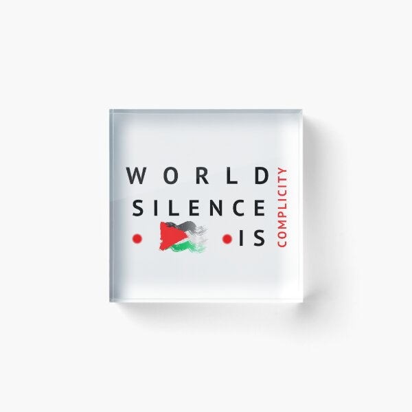 Item preview, world silence is complicity SAVE PALESTINE designed and sold by les3soleils.