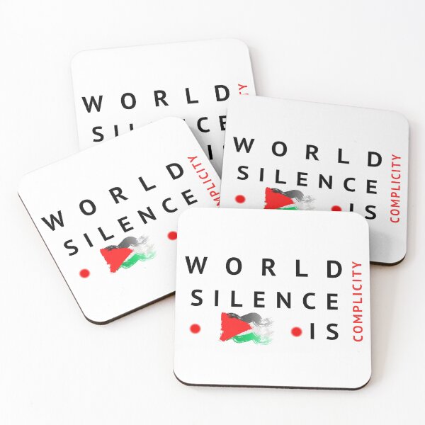 Item preview, world silence is complicity SAVE PALESTINE designed and sold by les3soleils.