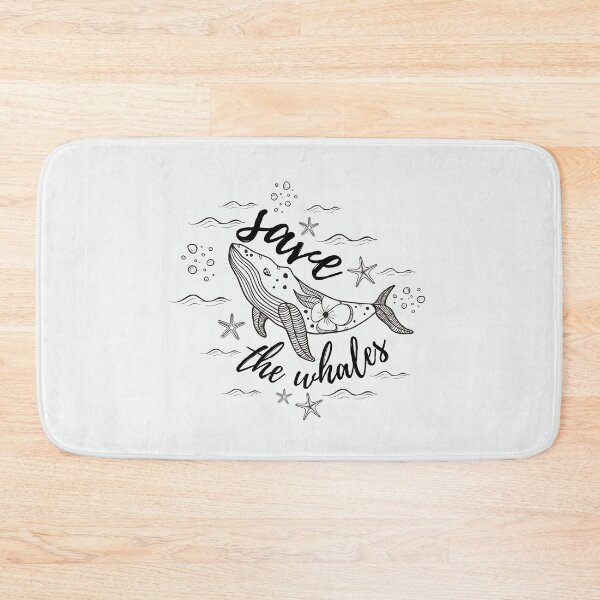 Item preview, save the whale pass up plastic - whale conservation  designed and sold by foreco design.