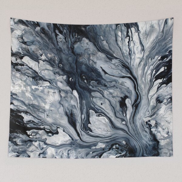 Item preview, black and white fluid design designed and sold by Krishangdavda.