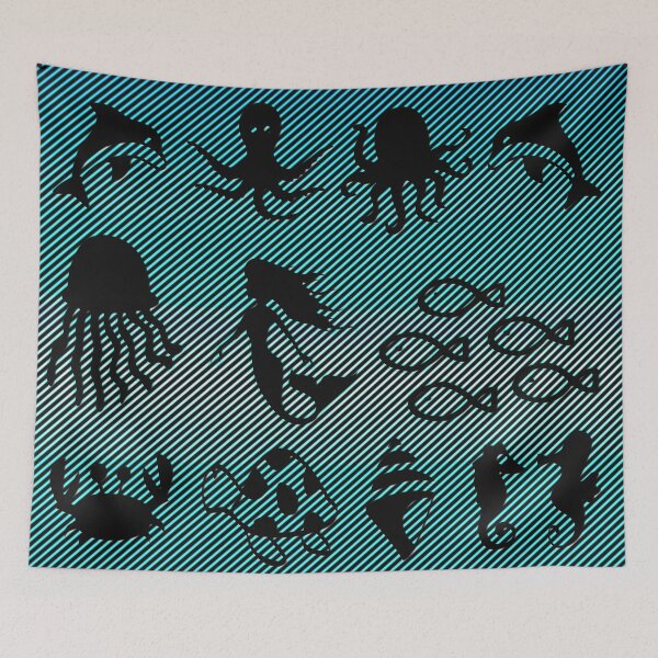 Item preview, Charming and stunning ocean creatures patterns designed and sold by Ralek.