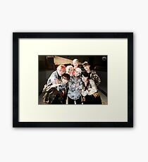 BTS/Bangtan Sonyeondan - Fire Group Photo Framed Print