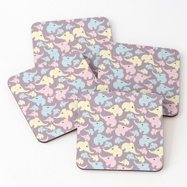 Item preview, I see pink elephants | Elephant pattern designed and sold by Petra Becker.