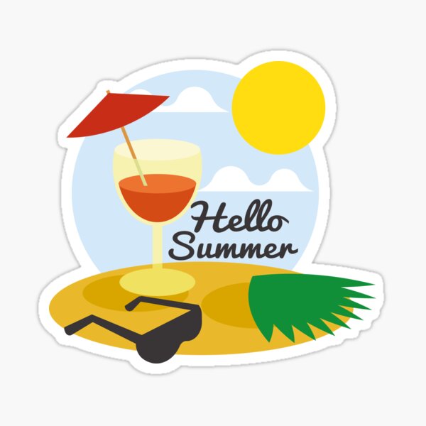 Hello Summer - Summer is back Sticker
