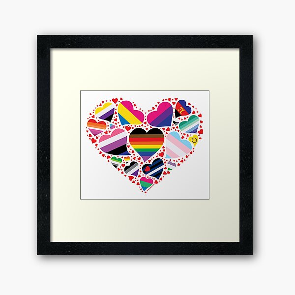 Artikel-Vorschau von LGBT-Stolz-Herz, designt und verkauft von WingMarks.