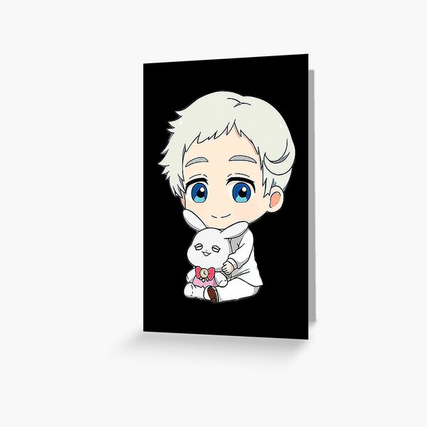 The Promised Neverland Cute Norman Fanart Classic Poster and Stickers |  Greeting Card