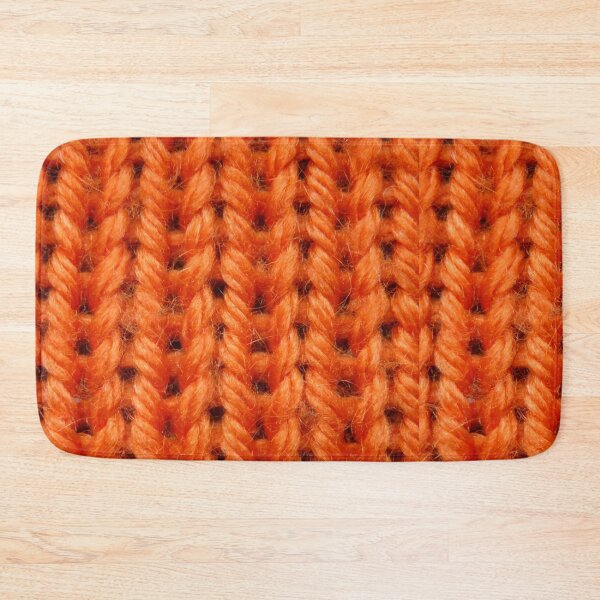 Artikelvorschau, Orange Wollmuster Cool Effect Woolen Knitting Abstraktes Design entworfen und verkauft von luvvvvvit.