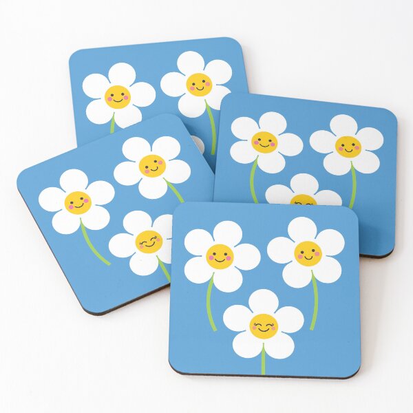 Item preview, Cute Kawaii Daisy Flowers designed and sold by VicEllisArt.