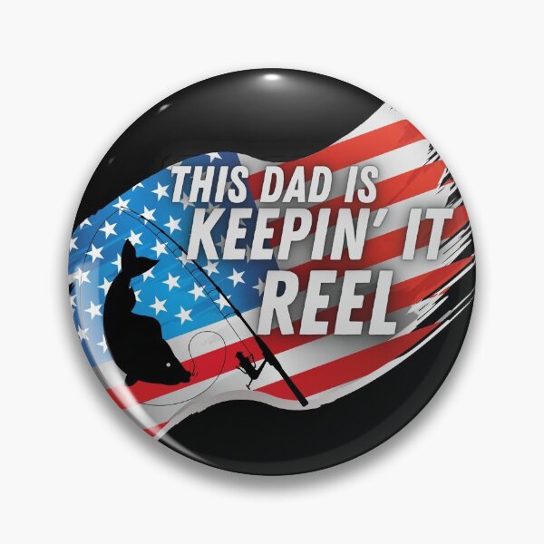 Item preview, This Dad is Keepin it Reel Fishing American Flag  designed and sold by CarantinedChaos.