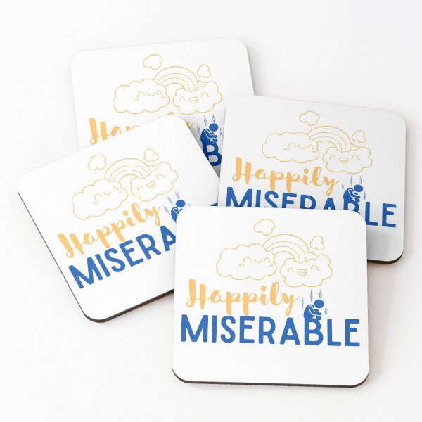 Item preview, Happily miserable emotions designed and sold by TumblesMumbles.