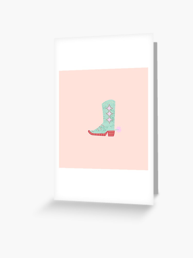 Tarjetas de felicitación «Bota de vaquero espacial pastel» de  mainsqueezemar | Redbubble