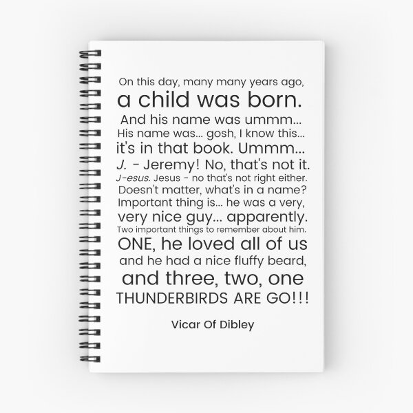 Item preview, Vicar Of Dibley - Drunk Midnight Mass Speech designed and sold by WorldsWithWords.