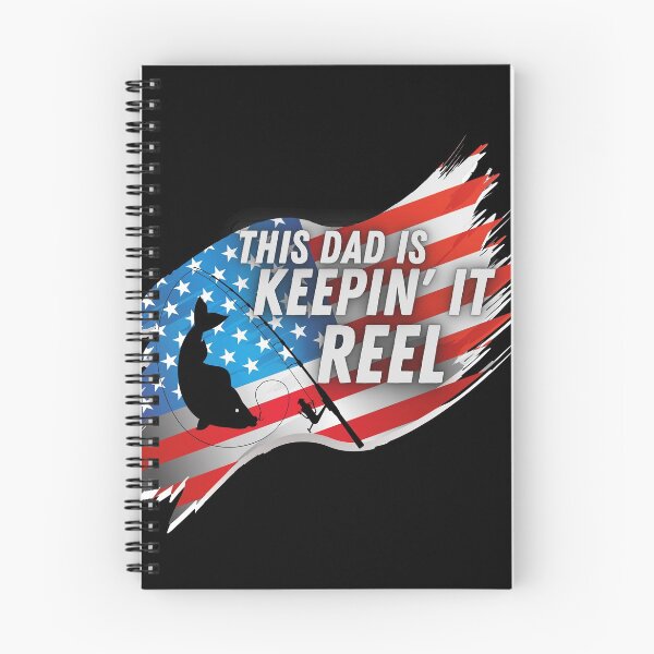 Item preview, This Dad is Keepin it Reel Fishing American Flag  designed and sold by CarantinedChaos.