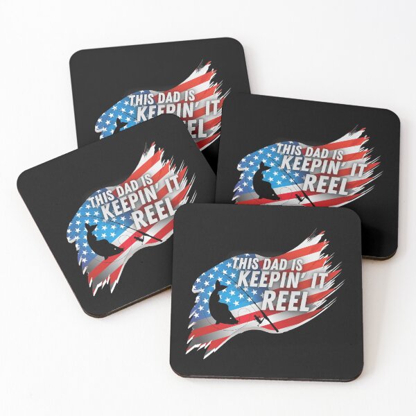 Item preview, This Dad is Keepin it Reel Fishing American Flag  designed and sold by CarantinedChaos.