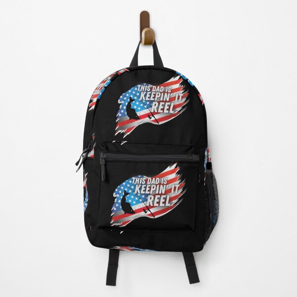 Item preview, This Dad is Keepin it Reel Fishing American Flag designed and sold by CarantinedChaos.