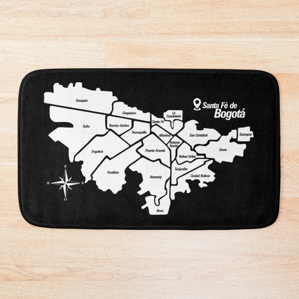 Item preview, Bogota City Map Colombia designed and sold by OneDailyDesign.