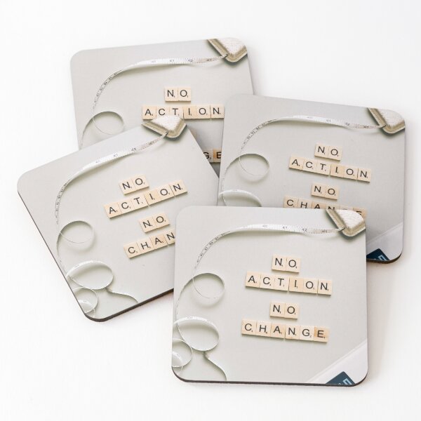 Item preview, No action no change quotes. designed and sold by Anamika Mehta.