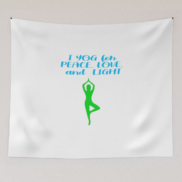 Item preview, I YOG for PEACE, LOVE and LIGHT designed and sold by UrbanDesignArt.