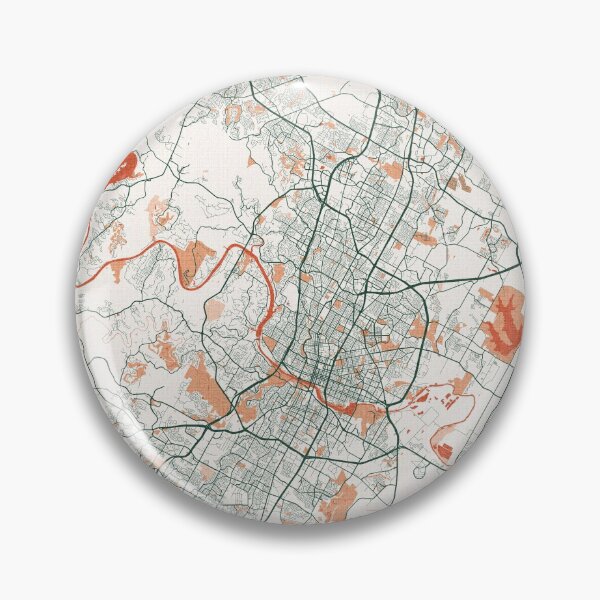Item preview, Austin City Map of Texas, USA - Bohemian designed and sold by deMAP.