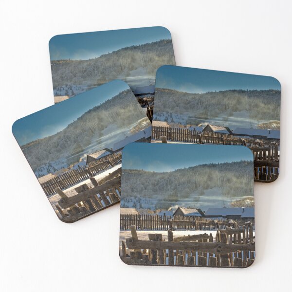 Item preview, Cold winter morning in an isolated mountain village designed and sold by BZsArt.