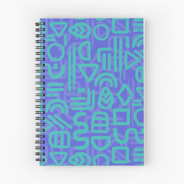 Item preview, Shapes and Glyphs - bold brushstroke abstract in blue and aqua designed and sold by misentangled.
