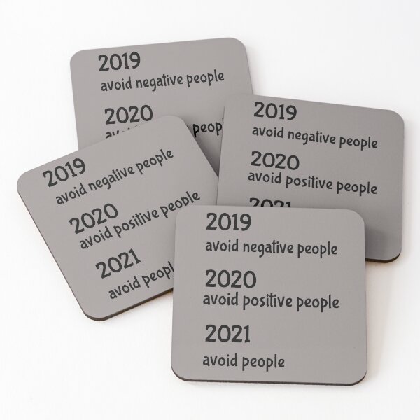 Item preview, avoid negative people typo designed and sold by Urbo Panda.