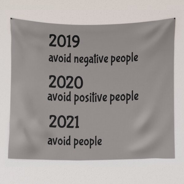 Item preview, avoid negative people typo designed and sold by Urbo Panda.