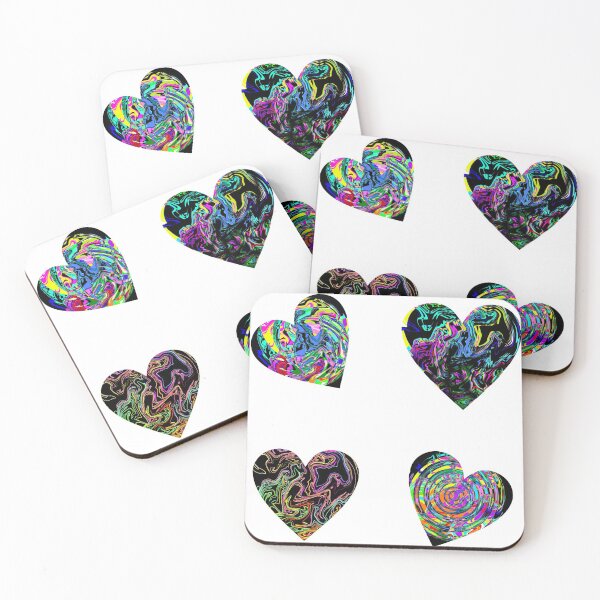 Item preview, bright neon hearts designed and sold by Jessiecrow87.