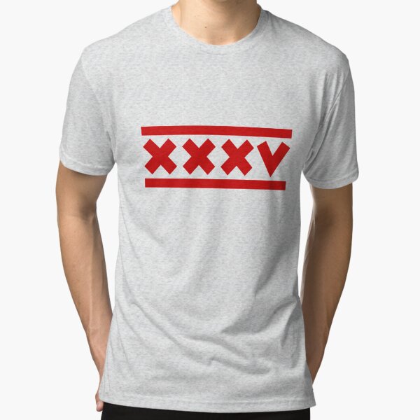 Ajax Amsterdam 35x champion Tri-blend T-Shirt