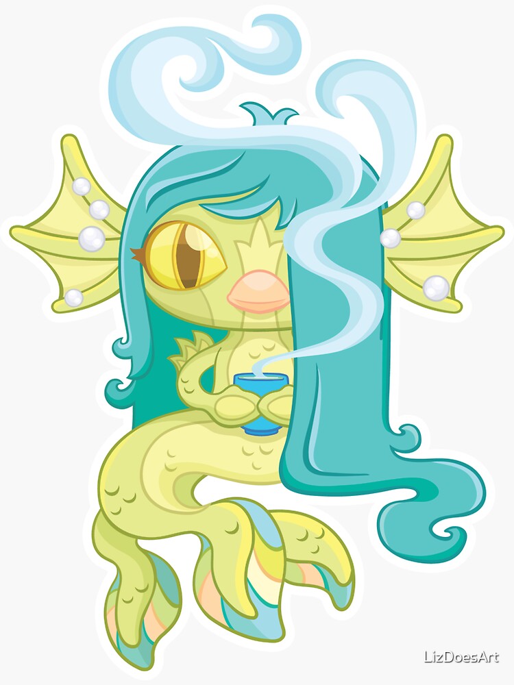 "Amabie" Sticker for Sale by LizDoesArt Redbubble