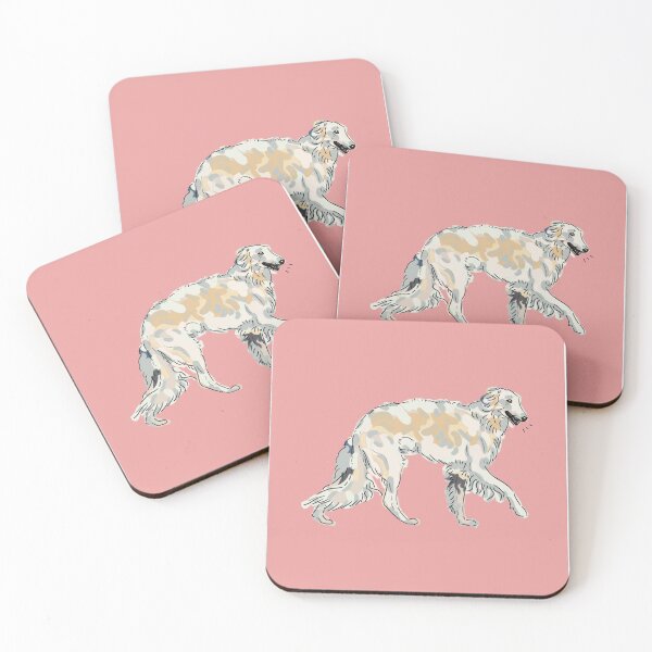 Item preview, Borzoi Illustration (Pink) designed and sold by sophiesophs.