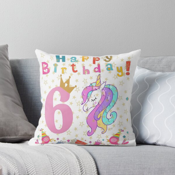Aperçu de l'œuvre T-Shirt Fille 6 Ans 6ème Anniversaire Dabbing Licorne créée et vendue par ShirtDesigneer.
