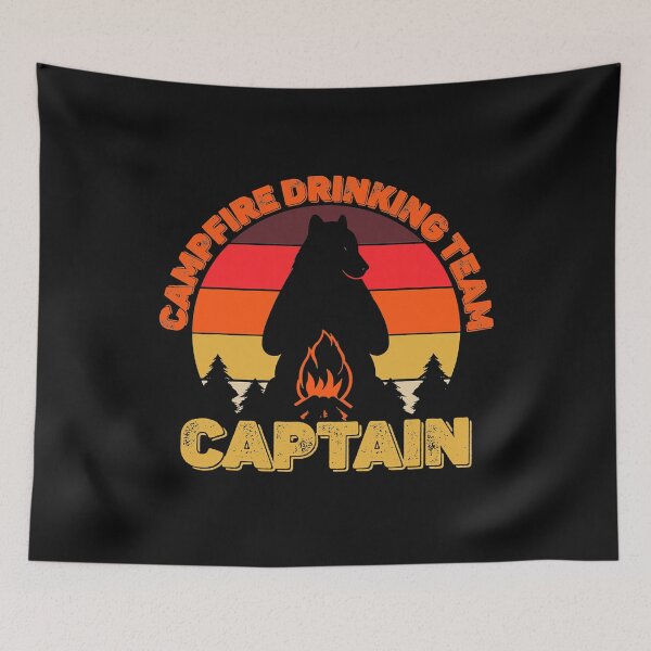 Item preview, Campers Campfire Drinking Team Captain Camping Bears Funny  designed and sold by sharelljamika.