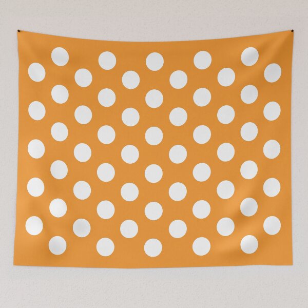 Item preview, Medium WHITE and ORANGE POLKA DOTS designed and sold by RachelMacht.