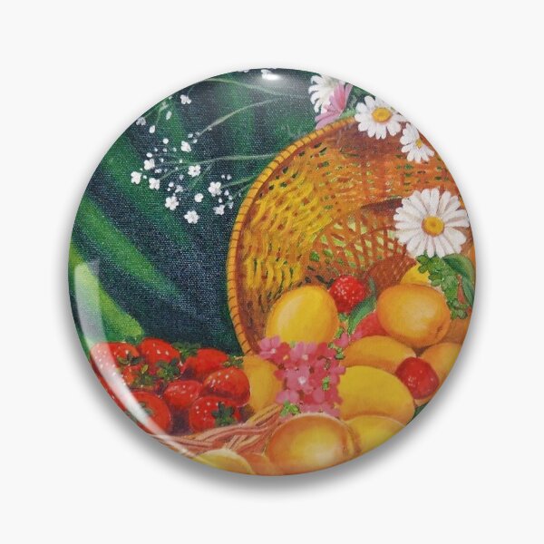 Item preview, Cesto albicocche e fragole. Dipinto su tela designed and sold by paolabuccheri.