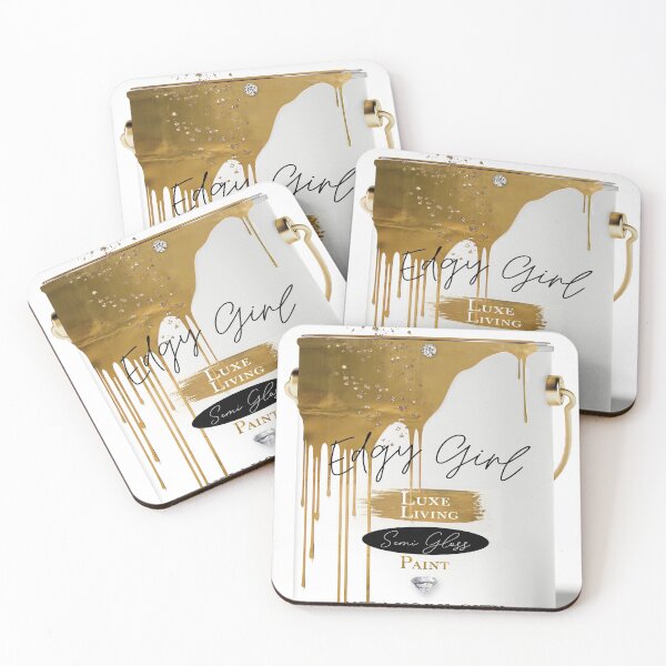 Item preview, Edgy Girl Gold Paint designed and sold by Sasha Art Gallery.