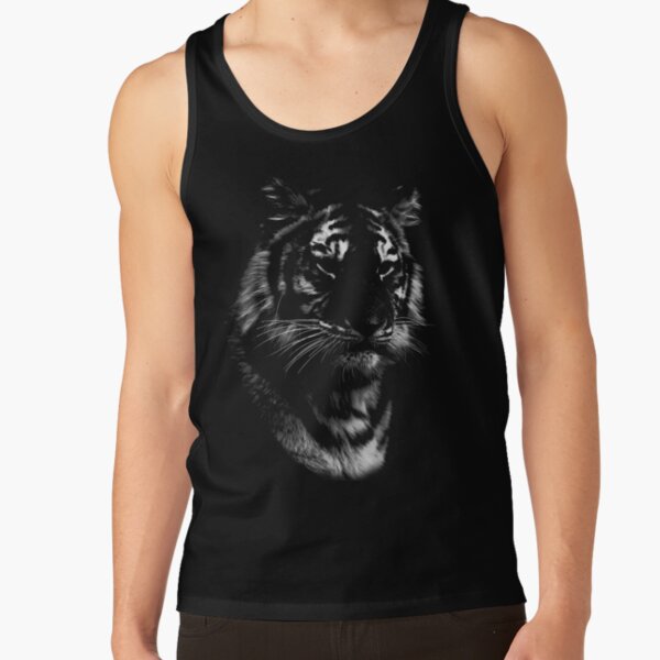 tiger, black shirt Tank Top