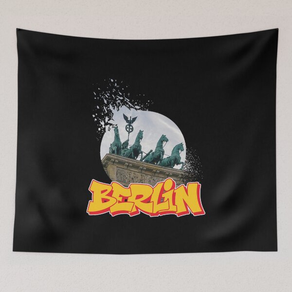 Item preview, Berlin Brandenburg Gate Germany Graffiti designed and sold by BullDesignsShop.