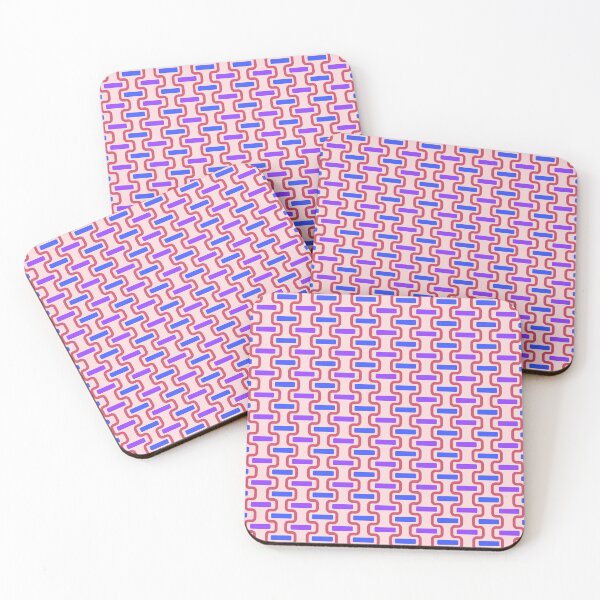 Item preview, Vintage  !970's Geometric Pattern Pink designed and sold by Anna Lemos.