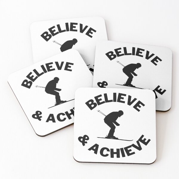 Item preview, Skiing: Believe & Achieve designed and sold by TheGreenGoat.