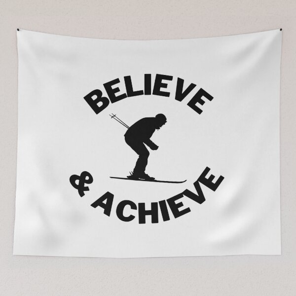 Item preview, Skiing: Believe & Achieve designed and sold by TheGreenGoat.