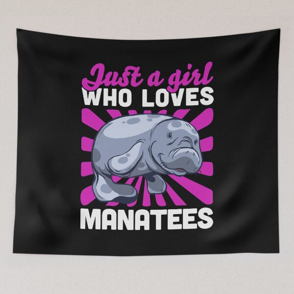 Item preview, Girl the manatee loves marine mammals saying designed and sold by madgrfx.