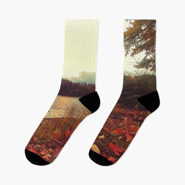 Item preview, Fall Leaves on the Lake designed and sold by PRNTDADZ.