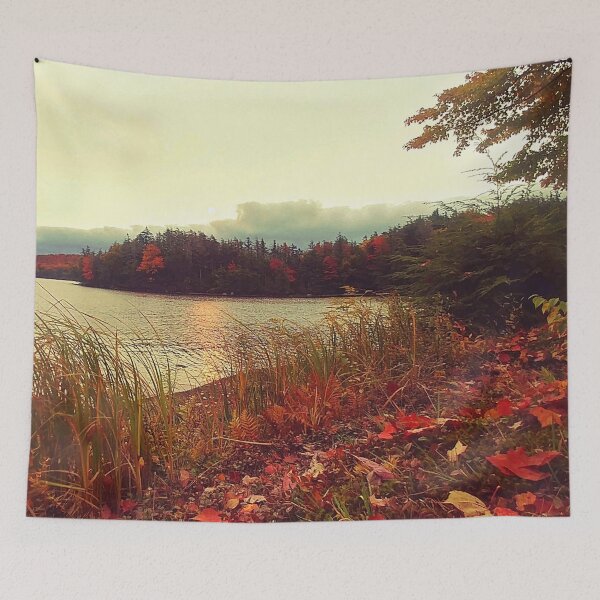 Item preview, Fall Leaves on the Lake designed and sold by PRNTDADZ.