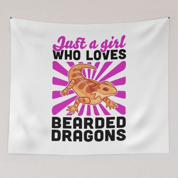 Item preview, Only a girl the bearded dragon loves lizard saying designed and sold by madgrfx.