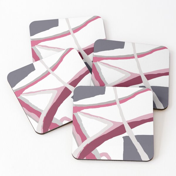 Item preview, Pink and Grey Bold Abstract designed and sold by InalterataArt.