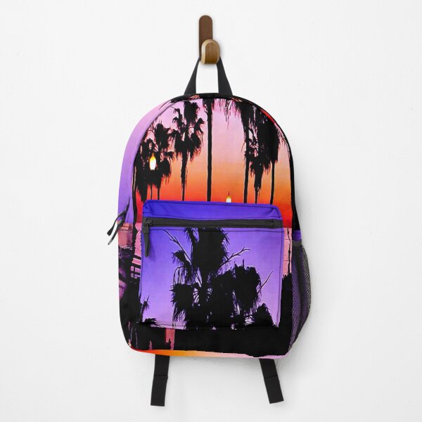 Item preview, Purple orange beach sky at the pier designed and sold by fujinoart.